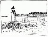 Lighthouse Coloring Pages Printable Kids Bestcoloringpagesforkids sketch template