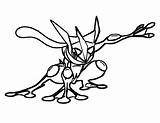 Greninja Coloring Pokemon Pages Ninja Drawing Grey Ash Gambar Drawings Mega Easy Sketch Pikachu Print Sheets Choose Board Popular Dengan sketch template