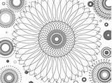 Sunflower Mandala Colouring Commishes Ych sketch template