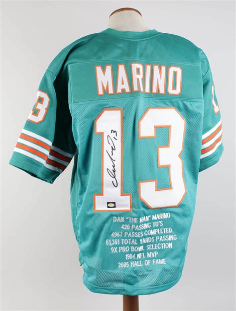 miami dolphins  marino signed jersey  player hologram