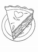Coloring Cake Slice Find Pages Getcolorings Getdrawings sketch template