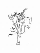 Pages Demons Coloring Printable sketch template