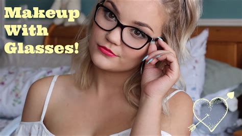 How To Wear Makeup With Glasses Two Looks Youtube