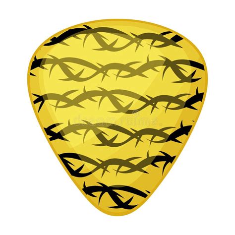 guitar pick vector iconcartoon vector icon isolated  white