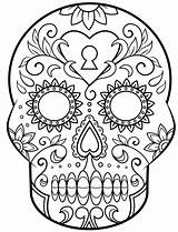 Calaveras Mexicanas Calavera Dibujar sketch template