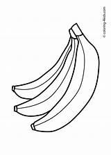 Fruits Bananas Apples Banany Kolorowanka Banan Trzy Getdrawings Druku Owoce Prinables 4kids Drukowanka Wydrukuj Malowankę sketch template