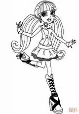 Monster High Draculaura Coloring Pages Drawing Cartoon Para Colorear Book Moster Dracula Drawings Birthday Sheets Mattel Color Characters sketch template