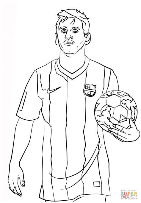 lionel messi coloring page  printable coloring pages