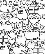 Coloring Kawaii Pages Cupcakes Kitties Rocks sketch template
