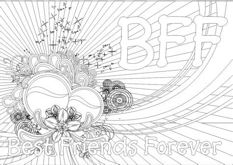 bff coloring pages coloring pages  teenagers coloring pages