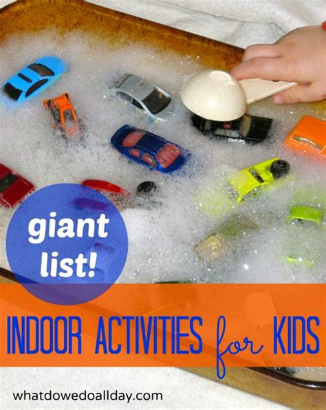 giant list  indoor activities  kids
