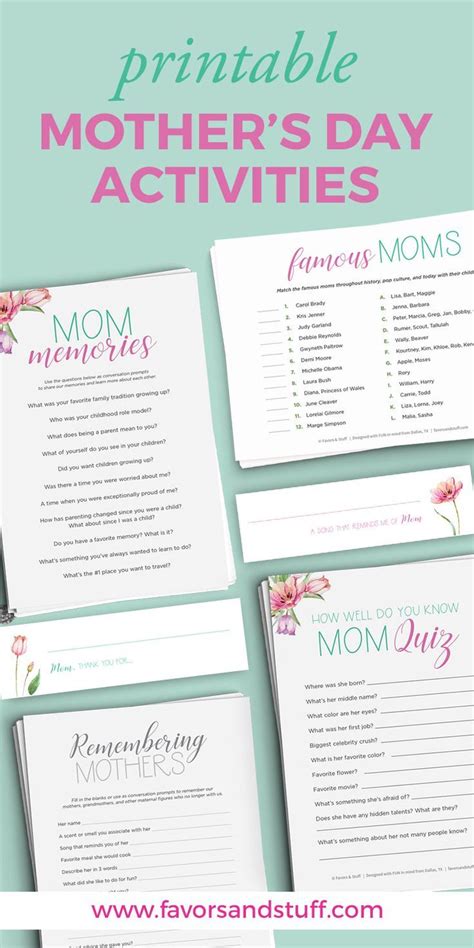mothers day activities printable mothers day game etsy mothers