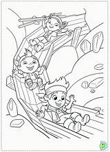 Coloring Jake Neverland Pirates Pages Jr Disney Print Dinokids Library Close sketch template