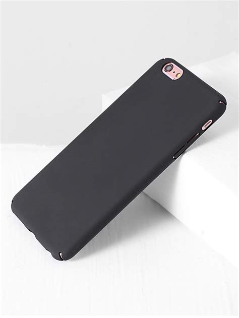 shop plain iphone 6 plus 6s plus case in black online shein offers