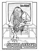 Samara Sadako Morgan Drawittoo Yamamura Ringu Tutorial Movie sketch template