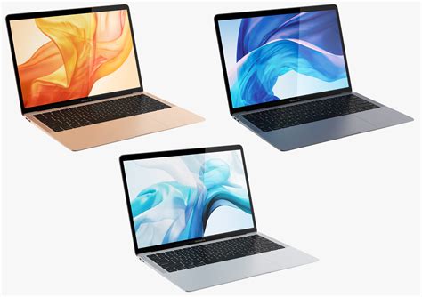 apple macbook air  zoll  alle farben  modell turbosquid