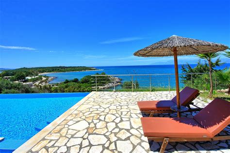 beachfront villa seasun luxury villa  karniaris  corfu  sleeps   bedrooms luxury