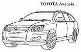 Coloring Pages Toyota sketch template
