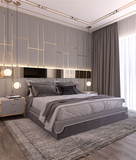 modern style bedroom dubai project  behance kamar tidur warna putih ide kamar tidur kamar