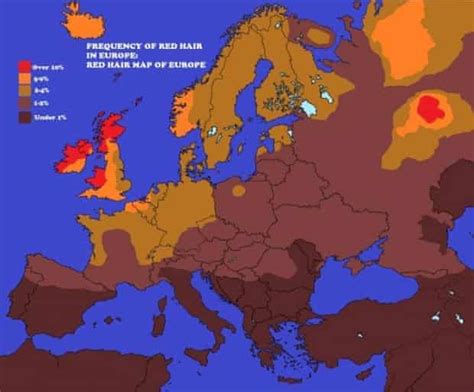 mapping redheads which country has the most women s hair the guardian