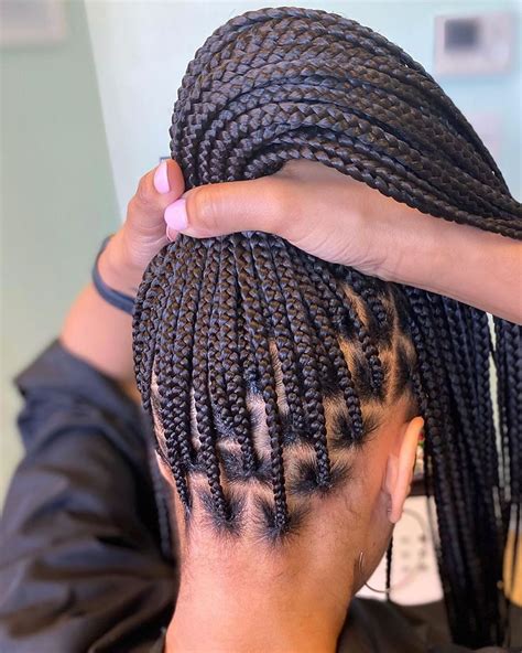 Voiceofhair ®️ On Instagram “nice And Neat Knotless Box Braids 👌🏾