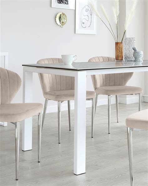 Camillo Frosted White Glass Extending Dining Table U4jxxhypvbwa0m