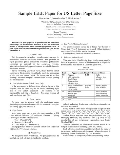 template  ieee paper format  word