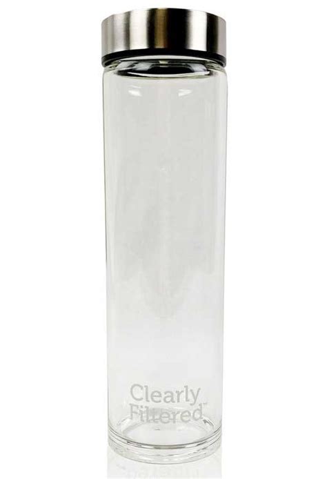 Clearly Filtered Glass Water Bottle Canada