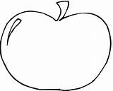 Apple Coloring Pages Printable Outline Iphone Apples Fruit Template Clipart Colouring Clipartbest Clip Kids sketch template