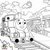 Coloring Thomas Train Pages Tank Engine Drawing Steam Color Kids Outline Emily Printable Drawings Percy Railway Sodor Island Print Colouring sketch template