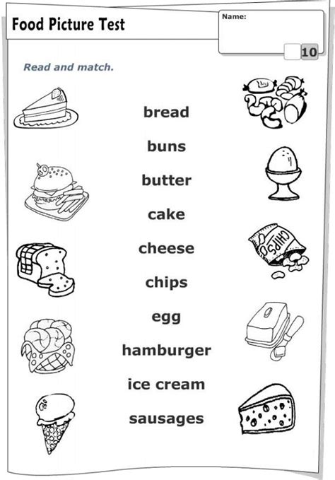 preschool english worksheets