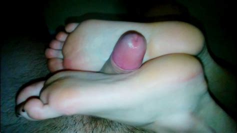 cum on soft soles nylon pantyhose and nude footjob and