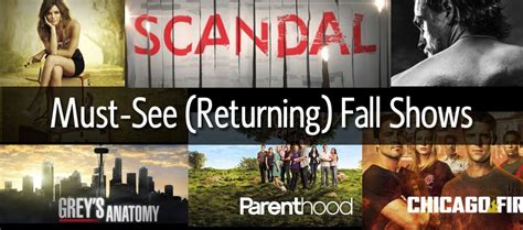 returning fall tv shows