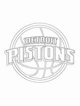 Detroit Pistons Coloring Logo Printable Pacers Pages Nba Template Categories sketch template