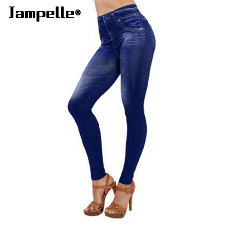 jampelle lady denim high waist jeans seamless sexy women jeans skinny