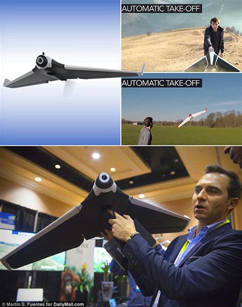 parrot disco drone sports stealth bomber inspired design  soar   mph techeblog