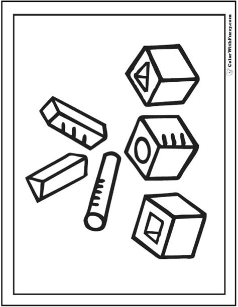 shapes coloring pages  printable coloring pages