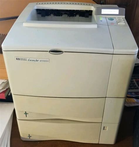 Hp Laserjet 4100dtn C8052a Printer 2 Trays Duplex Toner Ebay