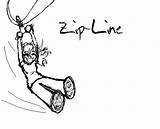 Zip Line Zipline Clip Clipart Ziplining Lining Cliparts Deviantart Library sketch template