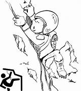 Coloring Climbing Rock Cartoon Cute Pages Extreme Sports Ages sketch template