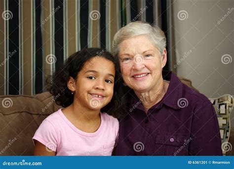 granddaughter stock image image  group learning smiling