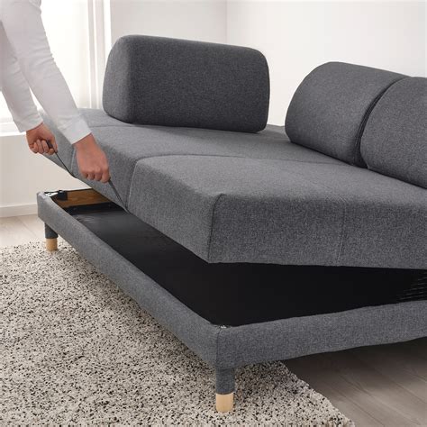 flottebo sofa cama gunnared gris  cm ikea