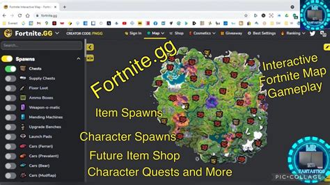 fortnitegg interactive fortnite map gameplay youtube