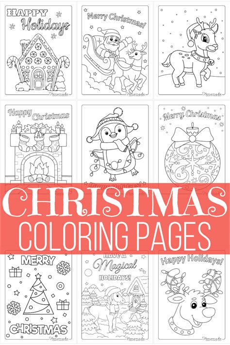 christmas coloring pages  printable pdfs