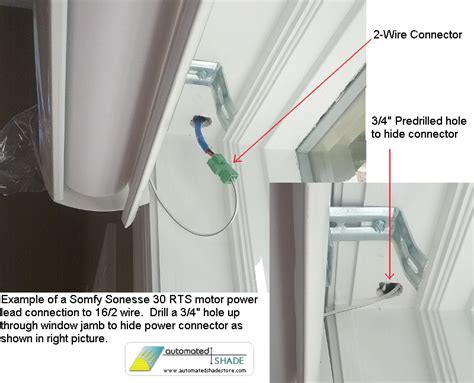 voltage  wire shade motor power connector automated shade  store