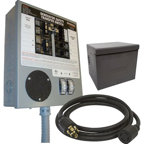 shipping generac prewired manual transfer switch expands   circuits  amps