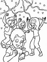 Happy Kids Coloring Pages Getdrawings sketch template