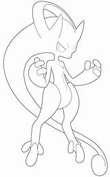 Mewtwo Coloring Pages Pokemon Mega Color Printable Getdrawings Getcolorings sketch template
