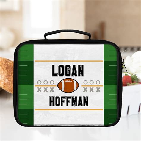 football lunch bag kids gridiron lunch box sports food tote etsy