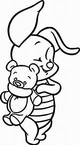 Pooh Winnie Piglet Ferkel Eeyore Malvorlagen Tigger Vorlagen Wecoloringpage Stitch Ausdrucken Hug Heffalump Pigglet Heffalumps Cuerpo Bibi Honey Malerei Frühling sketch template